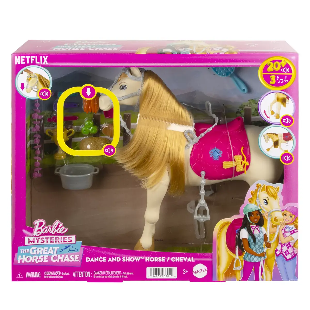 Lelle mājdzīvnieks Mattel Barbie Mysteries Lielā zirgu skrējiena Photo 11