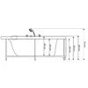 Bathtub AMUE AMO-0207 150×92 cm Photo 7
