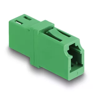 Optical Fiber Coupler LC Simplex female to LC Simplex female APC green DeLOCK 87984