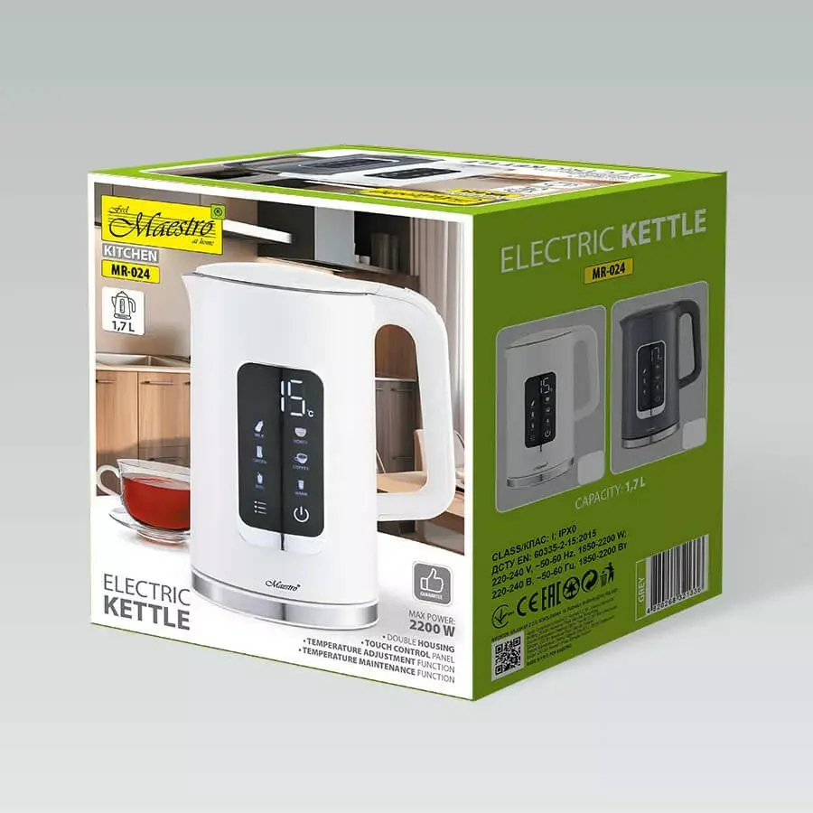 Electric kettle Maestro MR-024 — 1.7 L, 1850–2200 W Photo 2