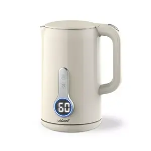 Electric kettle Maestro MR-025-IVORY — 1.7 L, 1850–2200 W, stainless steel interior, double wall, temperature control