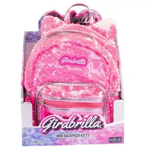 Bērnu mugursoma nice Girabrilla Kitty rozā modelis 02508A viegla izturīga