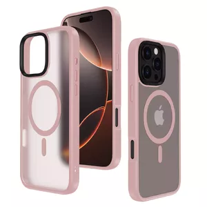Back Case Mocco Signature for Apple iPhone 16 MagSafe — protective MagSafe-compatible phone case, model MC-SN-MS-IPH-16-PN
