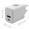 GaN Charger QOLTEC 51823 20W Photo 2