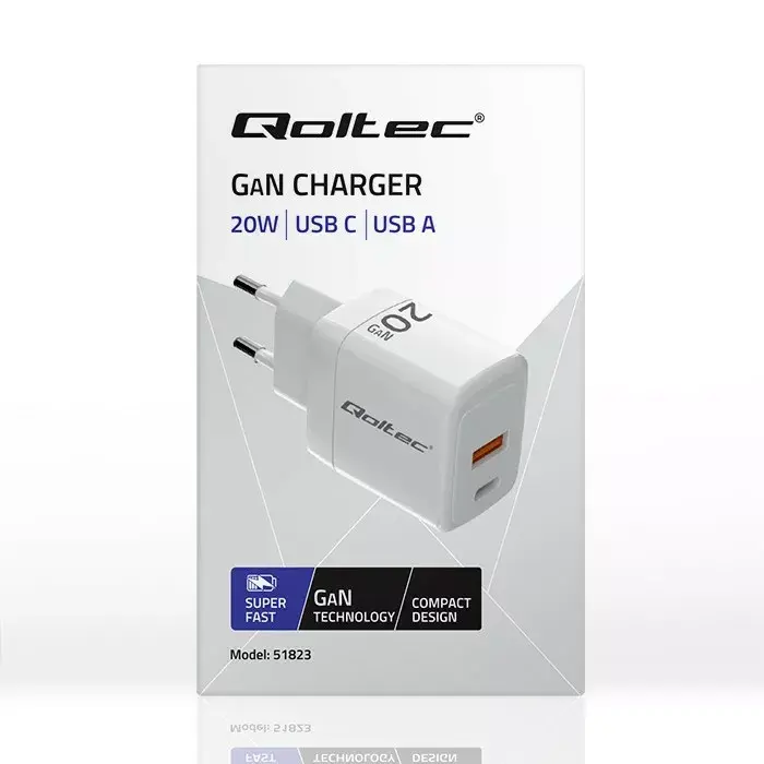 GaN Charger QOLTEC 51823 20W Photo 3
