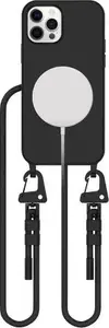 MagSafe Necklace Tech-Protect Magnecklace for iPhone 12 / 12 Pro, Black, MagSafe-compatible neck strap case accessory
