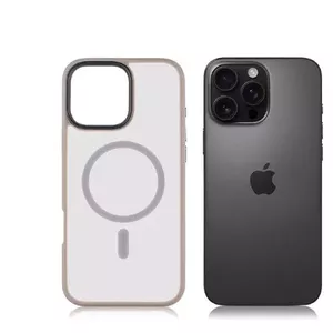Чехол-накладка Mocco Signature для Apple iPhone 16 Pro Max MagSafe зелёный