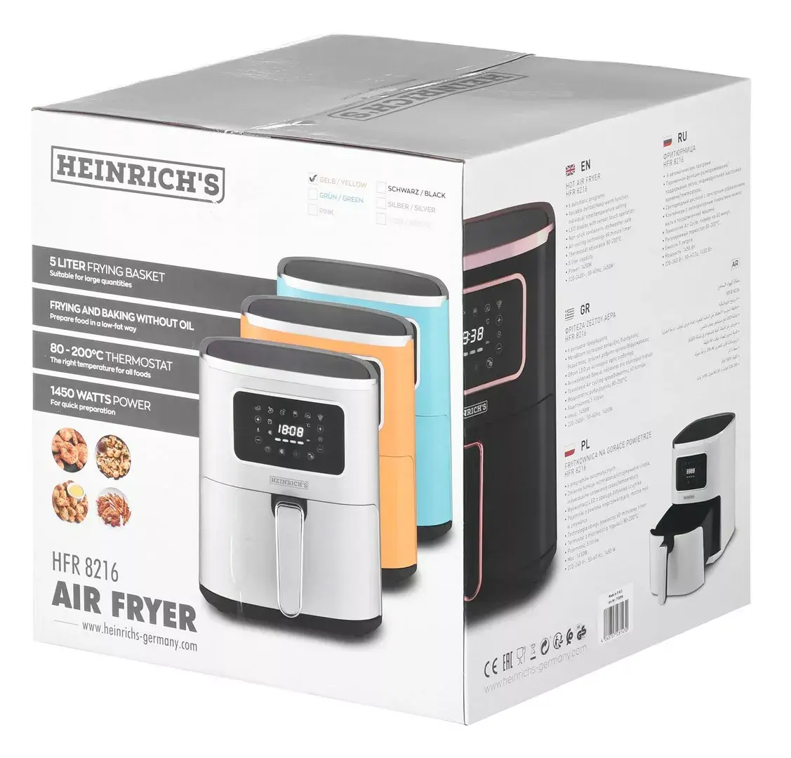 Аэрогриль HEINRICH'S HFR 8216 5,0 л Photo 9