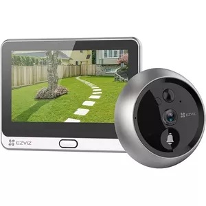 Surveillance camera EZVIZ DP2C 2 MP, 4.3" display, Wi‑Fi, PIR motion, MicroSD up to 512 GB, outdoor/indoor gold