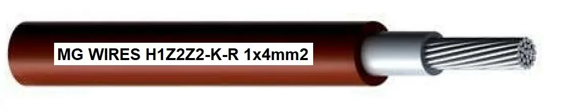 MG Wires H1Z2Z2-K fotoelektriskais kabelis, 1x4mm2