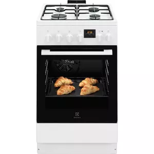 Gāzes plīts Electrolux LKK540232W 50 cm, balta, energoefektivitātes klase A