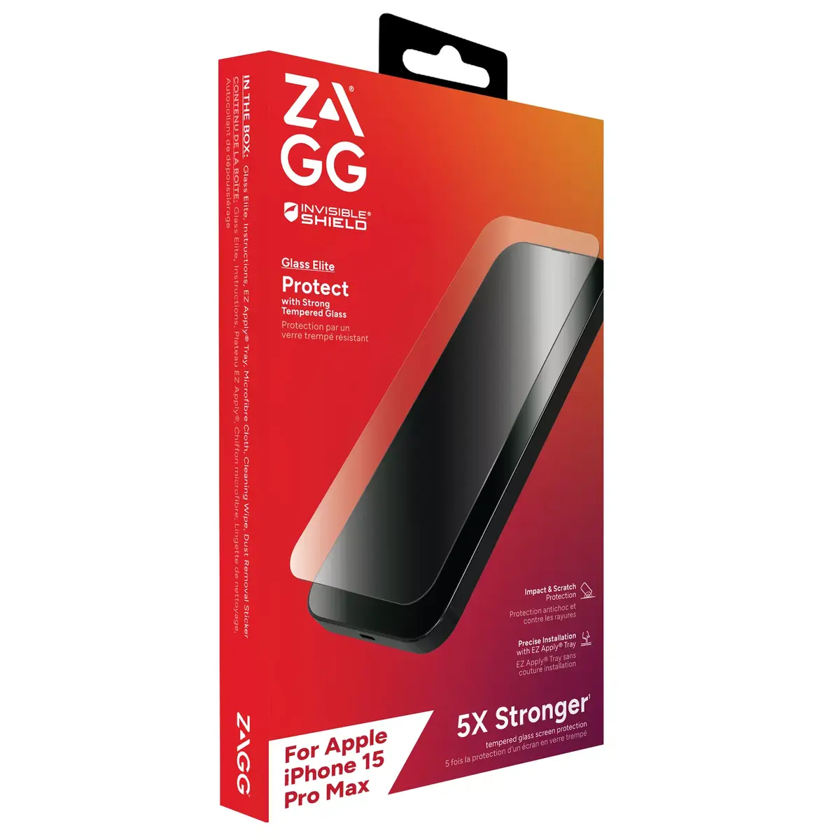 Ekrāna aizsargs ZAGG InvisibleShield Glass Elite AM E iPhone 15 Pro Max Photo 5