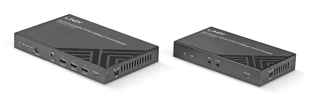 AV передатчик и приемник Lindy 70m Cat.6A HDMI 4K60 Photo 2