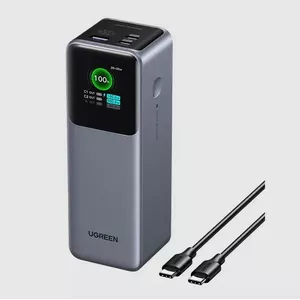 Портативный аккумулятор LiPo 25000mAh 200W 2xUSB-C PB722 UGREEN