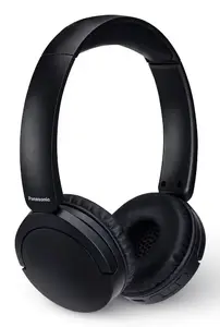 Panasonic RB-HF630BE-K Wireless On-Ear Headset with Bluetooth 5.3, Built-in Microphone, Multipoint, and 72-Hour Playtime in Black