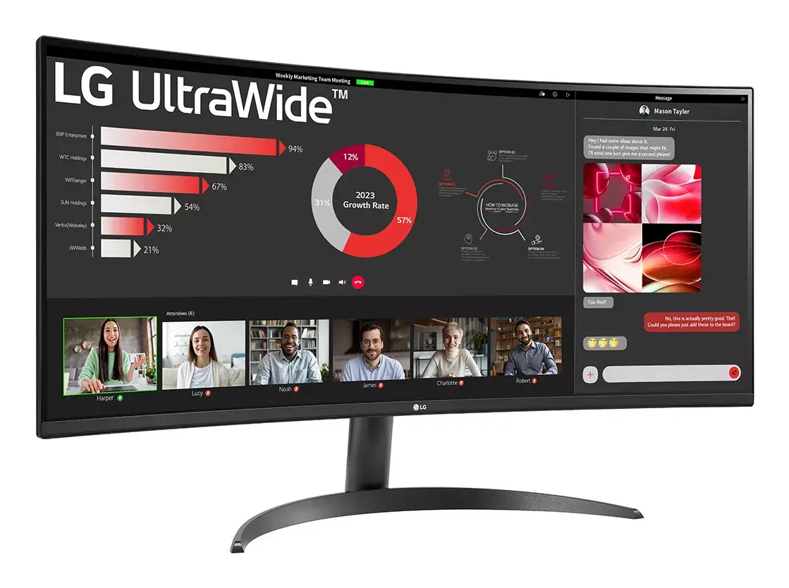 LG 34WR50QK-B 34" изогнутый WQHD монитор Photo 3