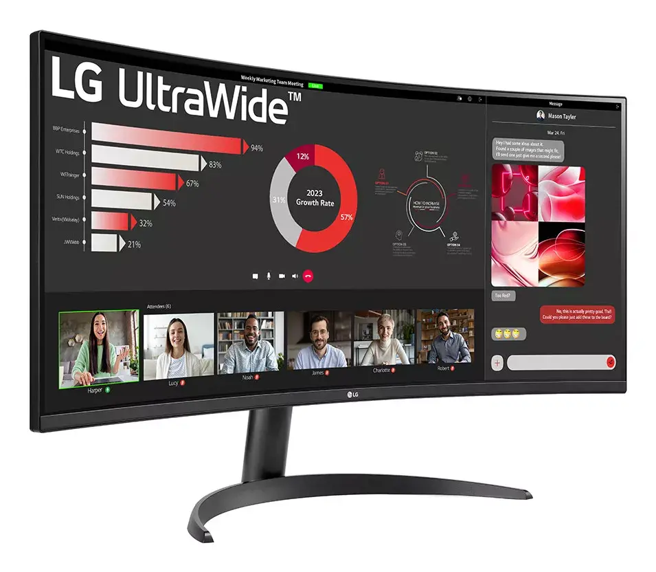 LG 34WR50QK-B 34" изогнутый WQHD монитор Photo 4