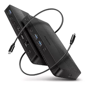Laptop Dock Axagon HMC-U4 Wired USB4 Black 100W Power Delivery