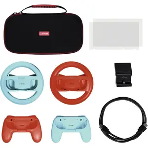 Piederumu komplekts TRUST 25414 priekš Nintendo Switch ar 2 ekrāna aizsargiem un USB kabeli, kastītes iepakojums, 2 gadu garantija