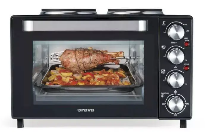 ORAVA ELEKTRAX48 Mini Oven with 2 Hot Plates Photo 3