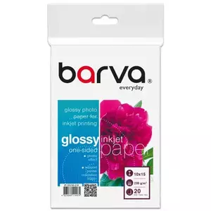 Spīdīga fotopapīra Barva 230 g/m² 10x15 cm — 20 loksnes