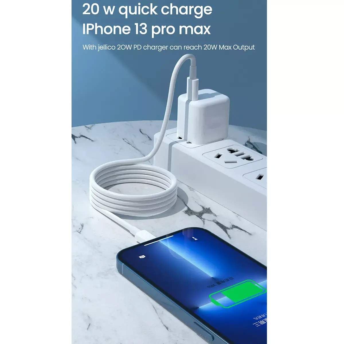 Jellico B1 USB — USB-C 20W 1 м кабель Photo 3