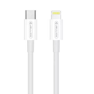 USB-C to Lightning Charger Cable Jellico B1 20W Fast Charging, 1 m, White