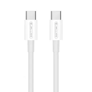 USB-C charging cable Jellico B1 20W, 1 m, white, USB-C to USB-C