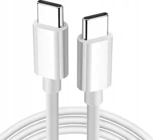 USB-C charging cable Jellico B1 20W, 1 m, white, USB-C to USB-C