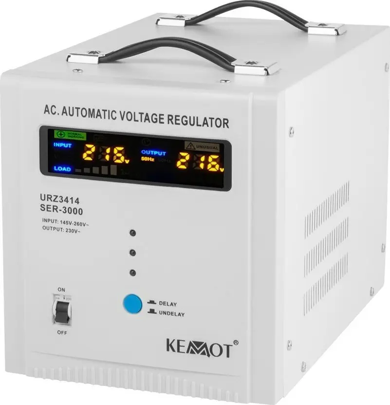 Automātiskais sprieguma stabilizators KEMOT SER-3000, jauda