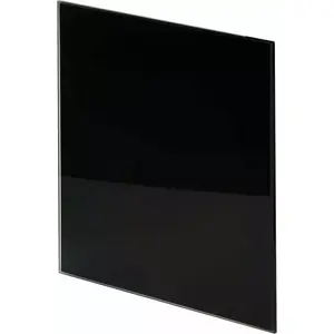 Ventilation panel AWENTA Trax 125 mm, black glossy finish