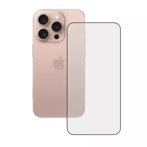 Tempered 5D screen protector with frame Fusion Accessories for Apple iPhone 16 Plus — black
