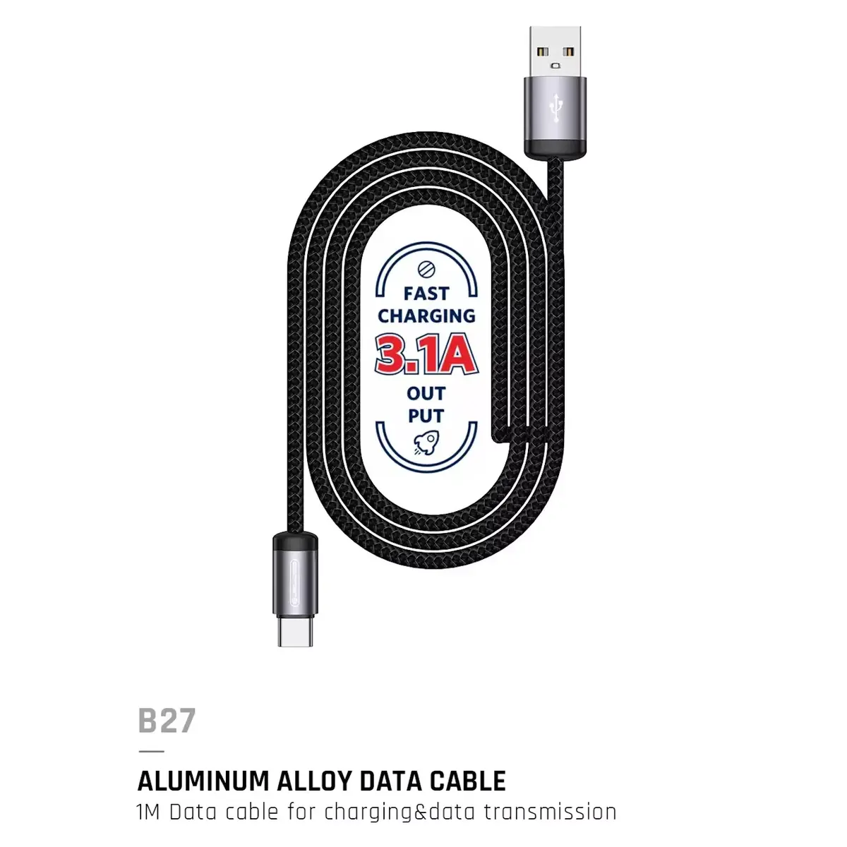 Jellico B27 кабель USB—USB‑C 30W 1 м Photo 4