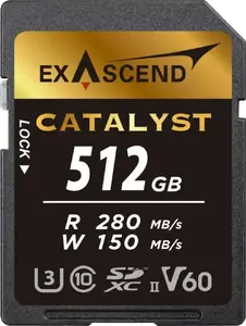 SDXC memory card Exascend EX512GSDV60 512GB UHS-II V60 U3