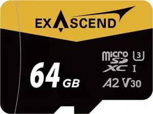 microSDXC memory card Exascend 64GB UHS-I A2 V30 U3