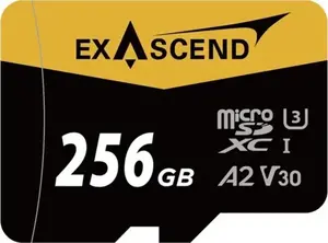 microSDXC memory card Exascend 256GB UHS‑I A2 V30 U3
