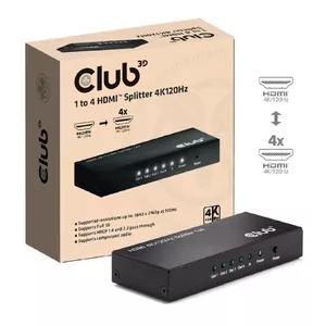 HDMI Splitter CLUB3D 1 to 4 4K120Hz