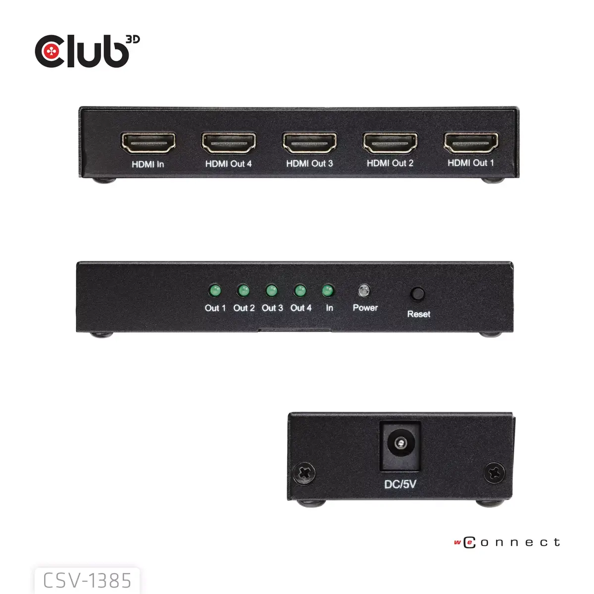 HDMI сплиттер CLUB3D 1 к 4 4K120Hz Photo 6