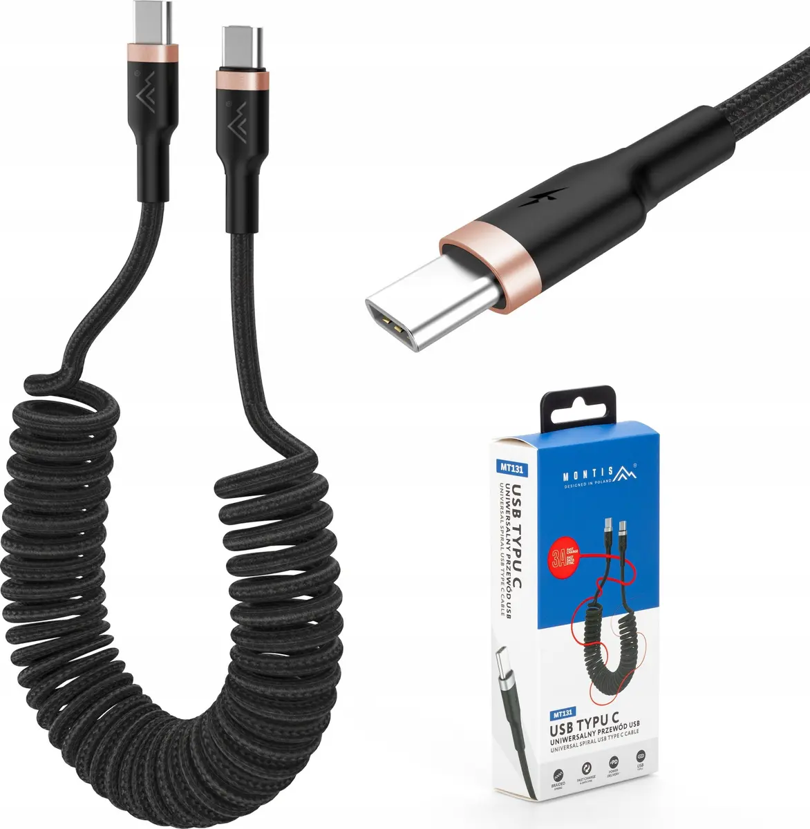 MONTIS MT131 кабель USB-C — USB-C 1,5 м Photo 2