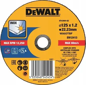 Cutting Disc DeWalt DT43903-QZ 125 x 1.2 mm INOX for Metal