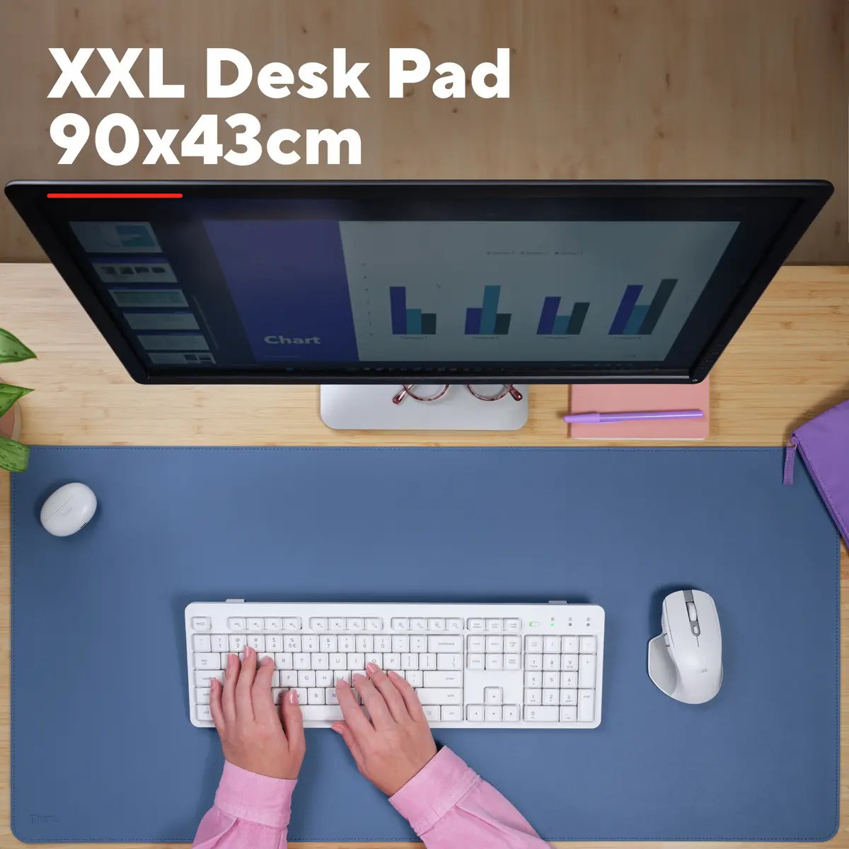 Trust Benya XXL Desk Pad Blue Photo 4