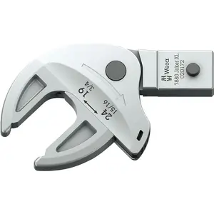 Adjustable spanner Wera 05020172001 Jaw width 2.4 cm Handle material Chrome vanadium