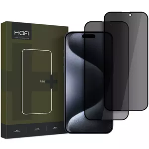 Приватное защитное стекло Hofi Anti-Spy Glass Pro+ 2 шт. для iPhone 16 Pro