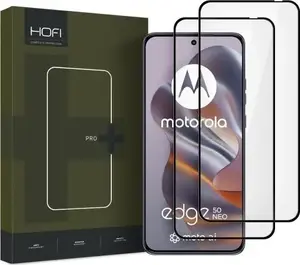 Закалённое защитное стекло Hofi Glass Pro+ 2 шт. для Motorola Edge 50 Neo — чёрное
