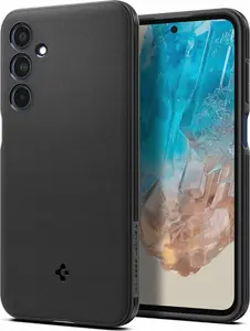 Spigen Essential Sandblast case for Samsung Galaxy M35 5G — Matte Black