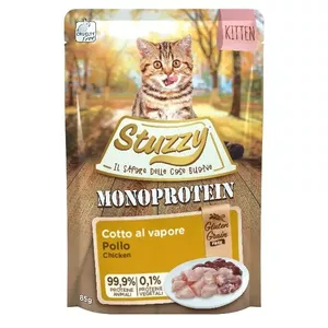 Консервы для котят Agras Pet Foods STUZZY Monoprotein Kitten Chicken 85 г — влажный корм, 79% влаги, 10,2% белка