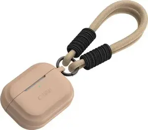 Silikona maciņš-ar auklu Apple AirPods Pro (1/2) Tech-Protect — Caffe Latte