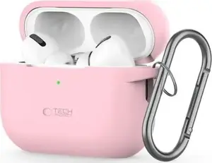 Silicone protective case for Apple AirPods Pro (1/2) by Tech-Protect — Dusty Pink