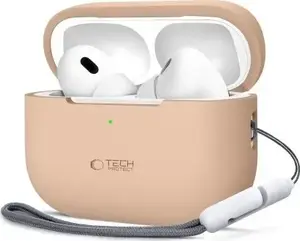 Silicone protective case Tech-Protect for Apple AirPods Pro (1/2) — Caffe Latte