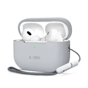 Protective Silicone Case for Apple AirPods Pro (1/2) — Tech‑Protect, Gray